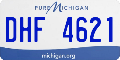 MI license plate DHF4621