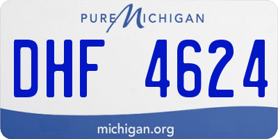 MI license plate DHF4624