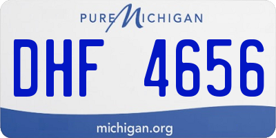 MI license plate DHF4656