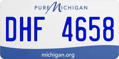 MI license plate DHF4658