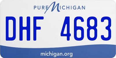 MI license plate DHF4683