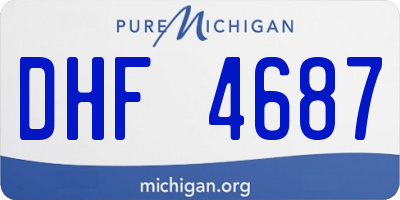 MI license plate DHF4687