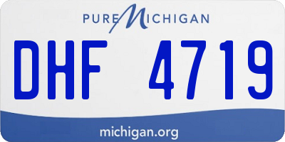 MI license plate DHF4719