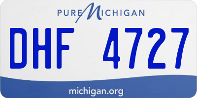 MI license plate DHF4727