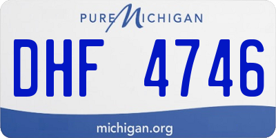 MI license plate DHF4746