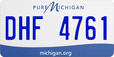 MI license plate DHF4761