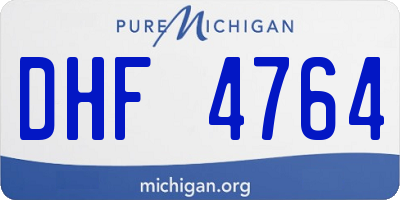 MI license plate DHF4764
