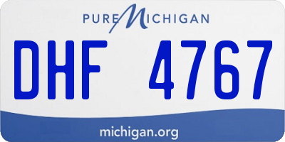 MI license plate DHF4767