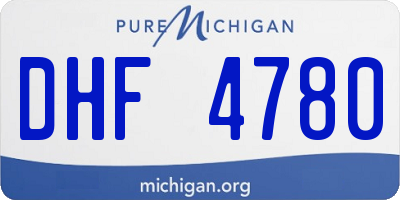 MI license plate DHF4780