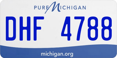MI license plate DHF4788