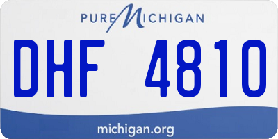 MI license plate DHF4810