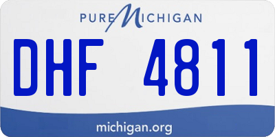 MI license plate DHF4811