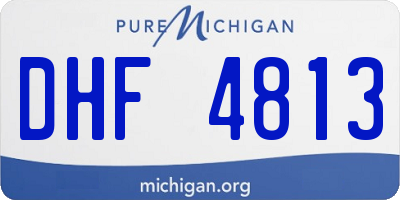 MI license plate DHF4813