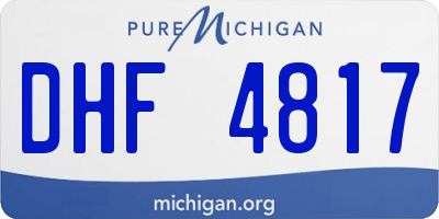 MI license plate DHF4817