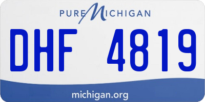 MI license plate DHF4819