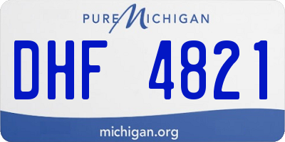 MI license plate DHF4821