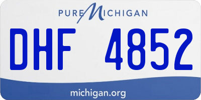 MI license plate DHF4852