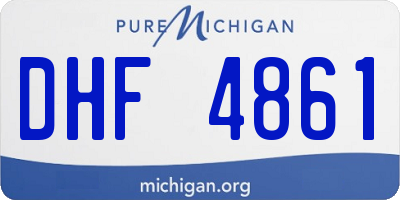 MI license plate DHF4861