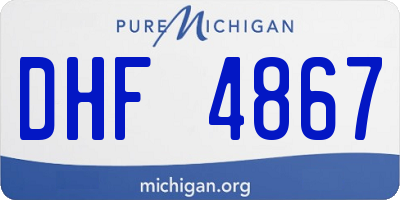 MI license plate DHF4867