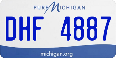 MI license plate DHF4887