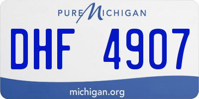 MI license plate DHF4907