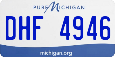 MI license plate DHF4946