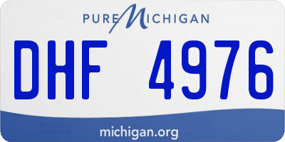 MI license plate DHF4976