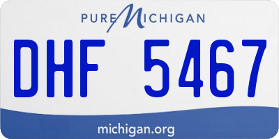 MI license plate DHF5467