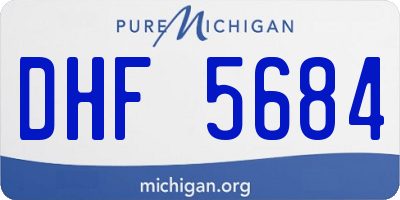 MI license plate DHF5684