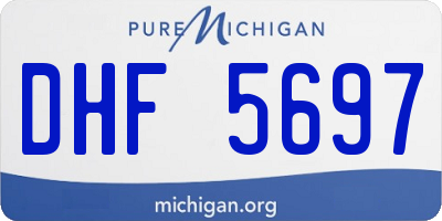 MI license plate DHF5697