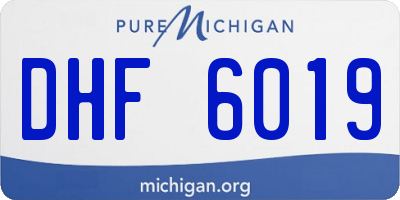 MI license plate DHF6019