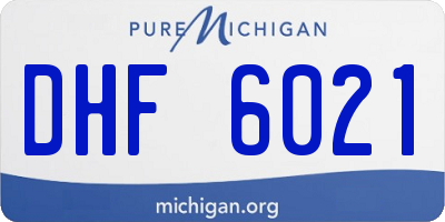 MI license plate DHF6021