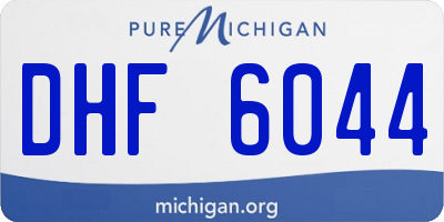 MI license plate DHF6044