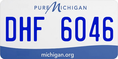 MI license plate DHF6046