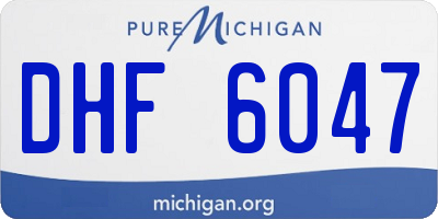 MI license plate DHF6047
