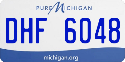 MI license plate DHF6048