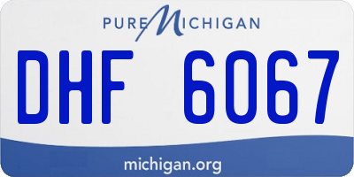 MI license plate DHF6067