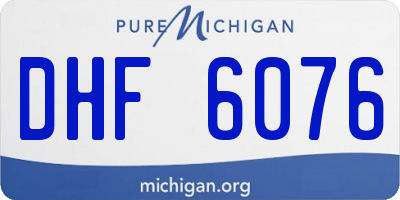 MI license plate DHF6076