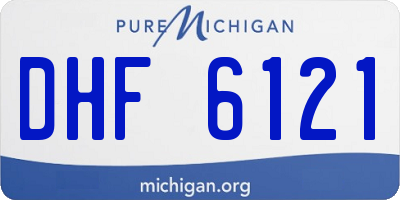 MI license plate DHF6121