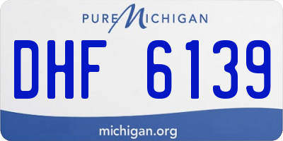 MI license plate DHF6139