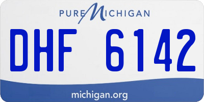 MI license plate DHF6142