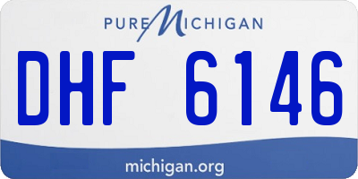MI license plate DHF6146