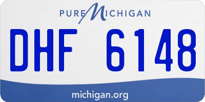 MI license plate DHF6148