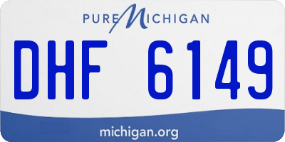 MI license plate DHF6149