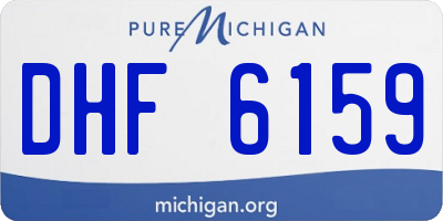 MI license plate DHF6159