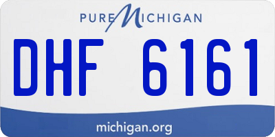 MI license plate DHF6161