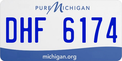 MI license plate DHF6174