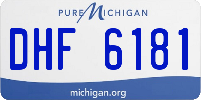 MI license plate DHF6181