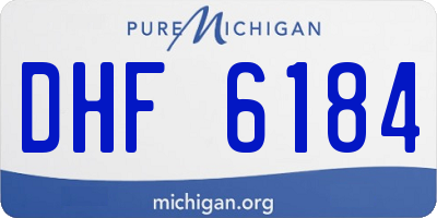 MI license plate DHF6184