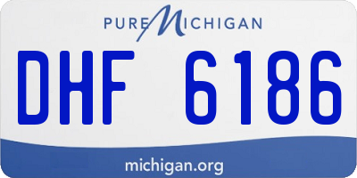 MI license plate DHF6186